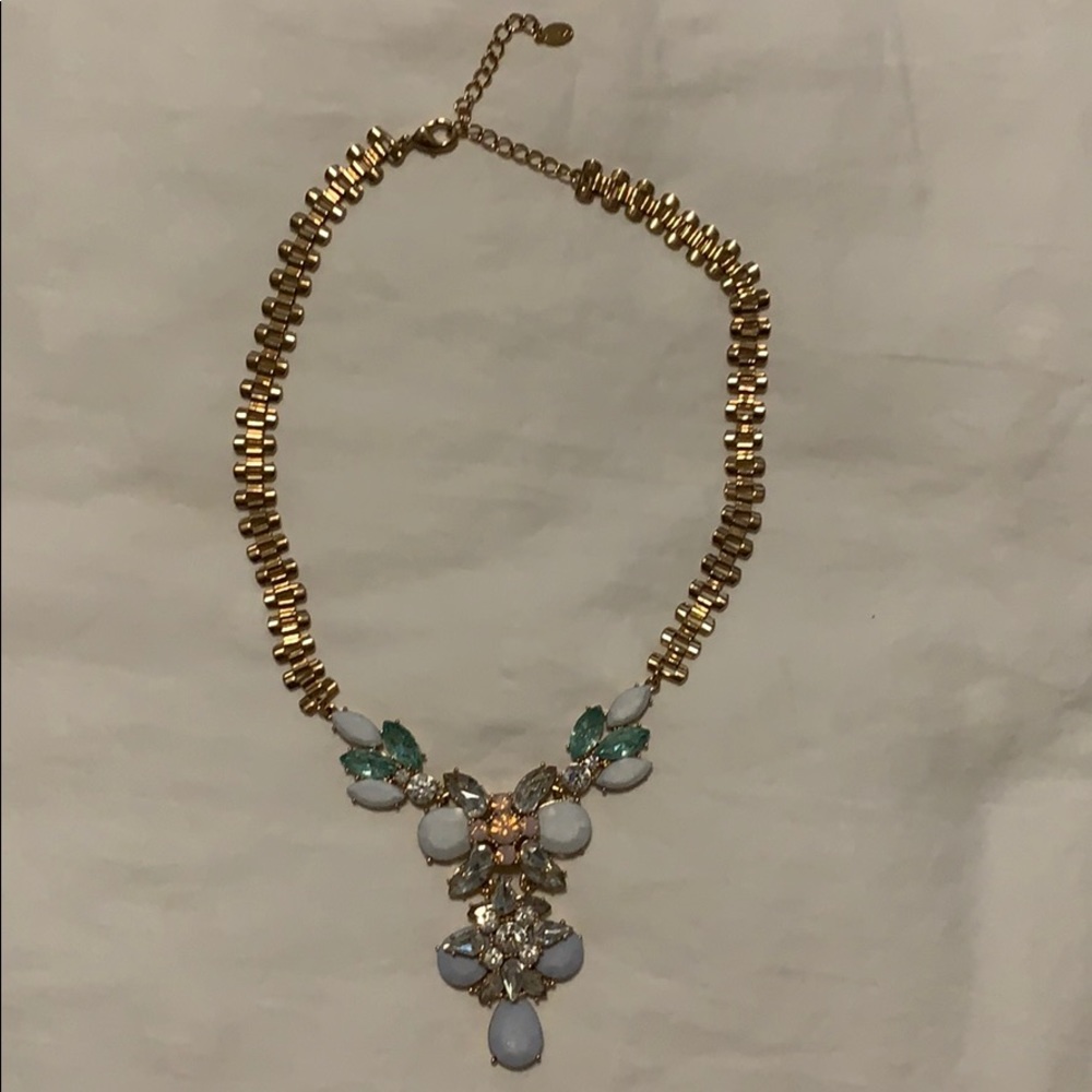 Gold statement necklace